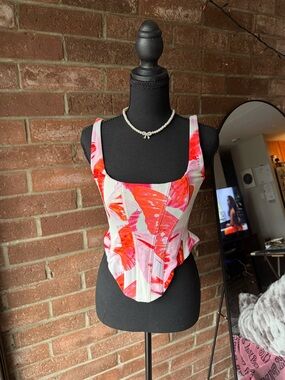 White Fox Boutique Red and Pink Camisole